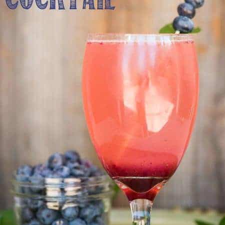 Combine fresh summer fruit and herbs along with a light and refreshing prosecco and you end up with this tasty Blueberry Mint Cocktail!