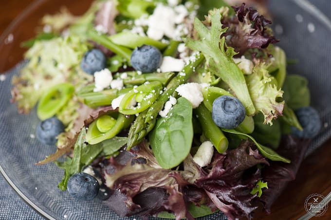 a close up of summer salad