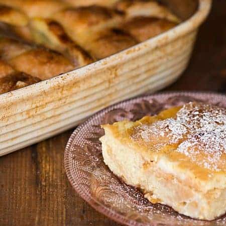 Use any of your favorite fruit jam, jelly, or preserves you have stashed away in your pantry to create this creamy decadent Fruit Jam Bread Pudding dessert.