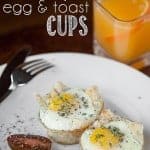 Breakfast Egg & Toast Cups are a different yet super easy and elegant way to make breakfast. Perfect as a simple breakfast for two or for feeding a crowd.