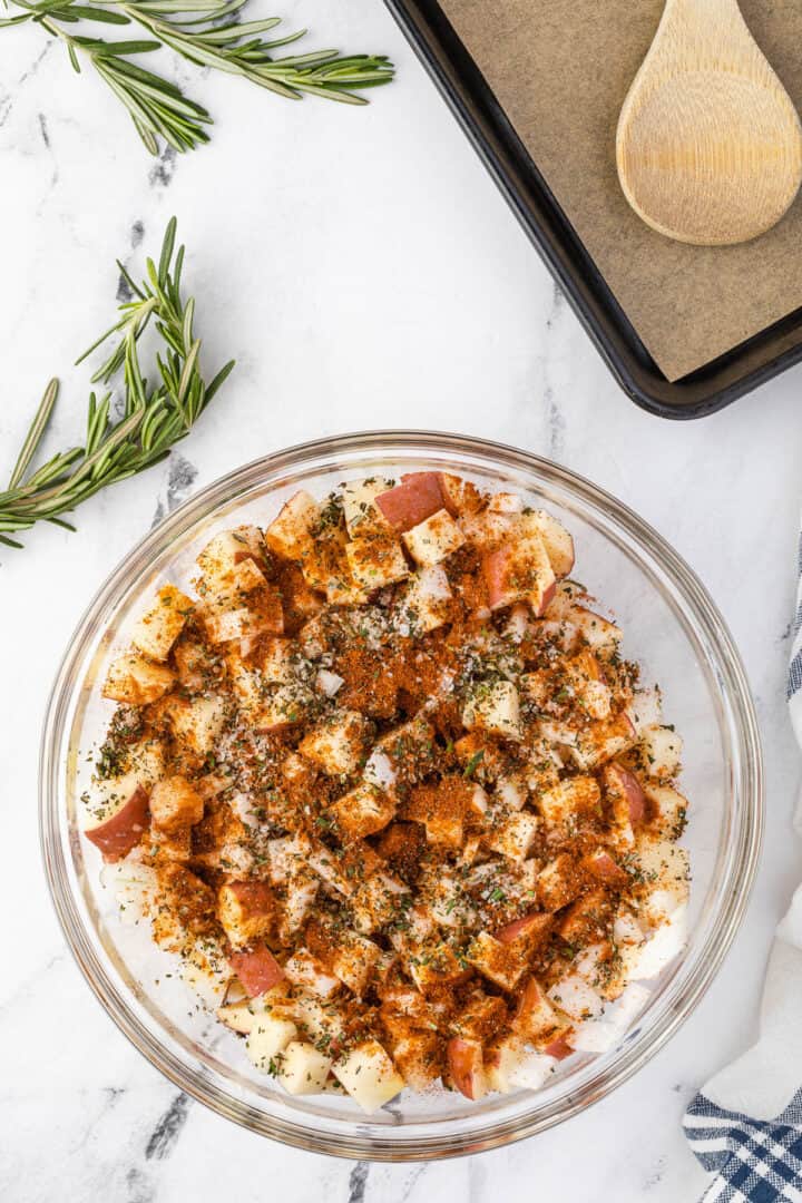 Crispy Oven Roasted Breakfast Potatoes - Self Proclaimed Foodie