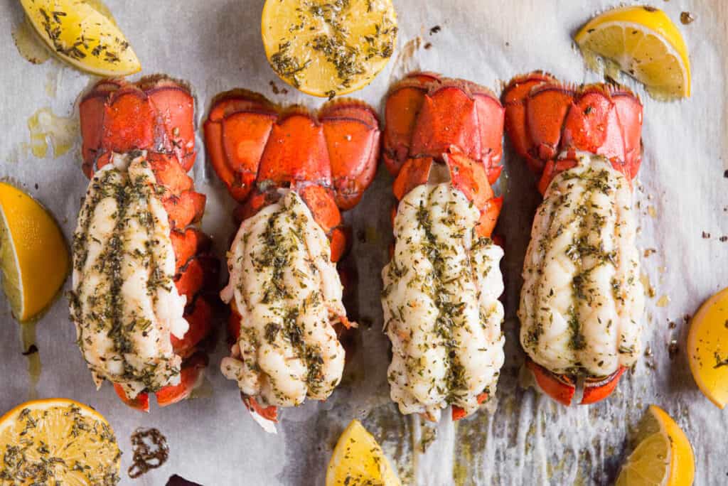 Broiled Lobster Tails