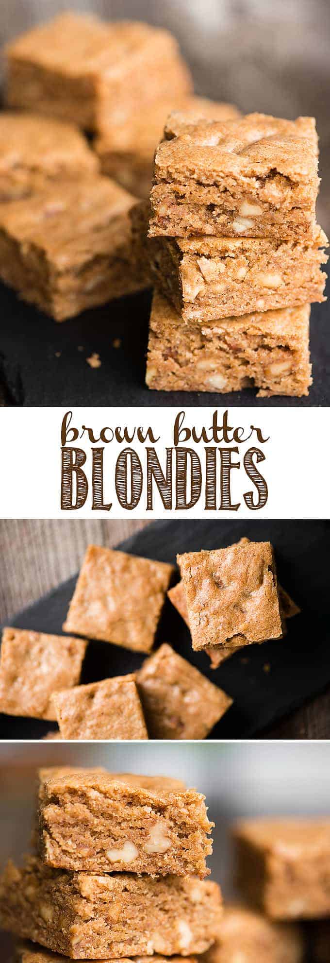 Brown Butter Blondies Recipe | Self Proclaimed Foodie