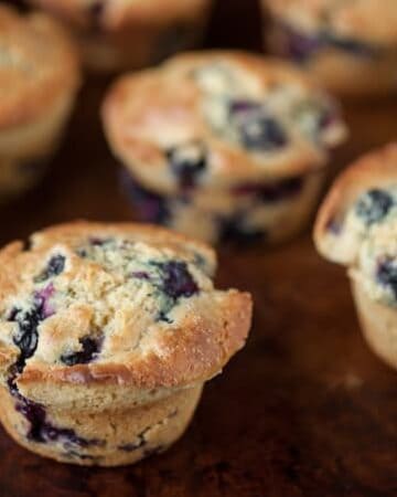These buttermilk Brown Butter Blueberry Muffins rise beautifully & finish with a nice crispy top. They're perfect for brunch or a breakfast treat on the go.