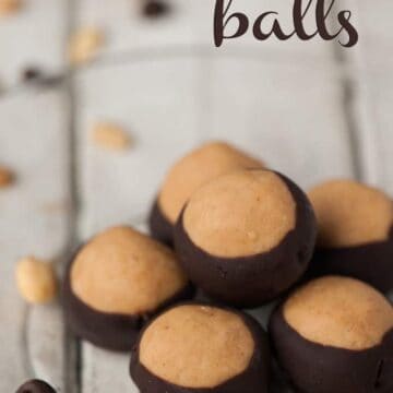 Buckeye Balls are a classic no bake peanut butter and chocolate sweet treat that the kids can help make and are perfect for the holidays!