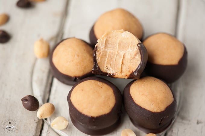 Buckeye Balls are a classic no bake peanut butter balls. Peanut butter buckeyes are perfect for Christmas!