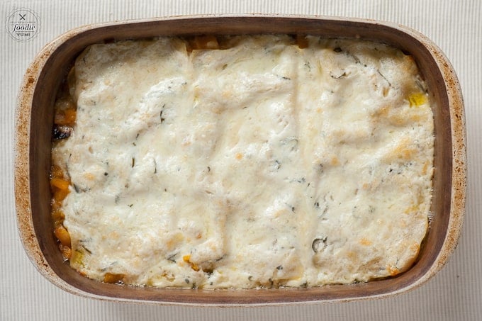 cooked butternut squash lasagna