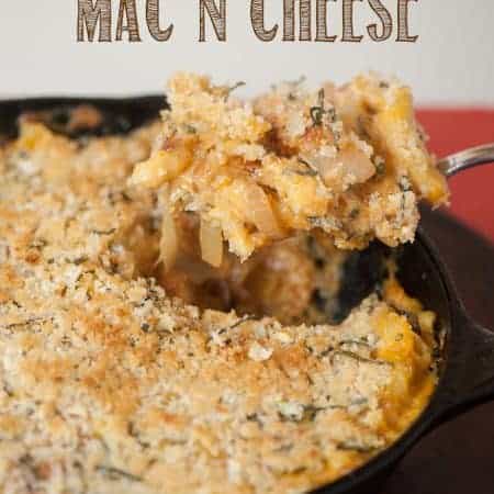 This Butternut Squash Mac n Cheese combines all the wonderful fall flavors of roasted squash, sage, and onion with the comforts of pasta and cheese.