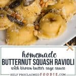 how to make homemade butternut squash ravioli
