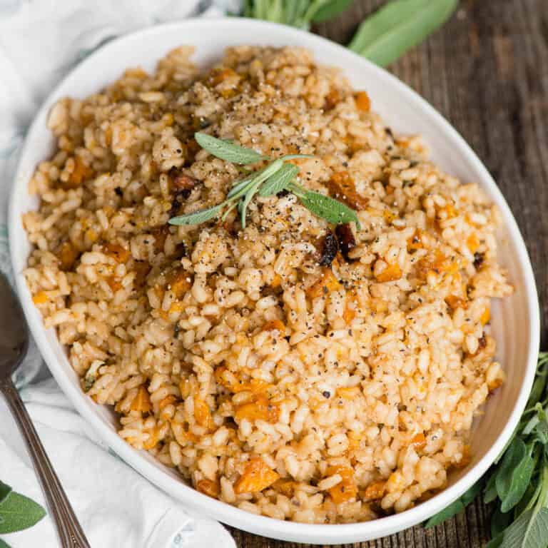 {The BEST} Roasted Butternut Squash Risotto - Self Proclaimed Foodie