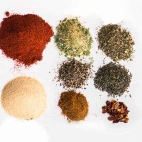 Homemade Cajun Seasoning Mix is an easy combination of cajun spices that you can make yourself. Cajun seasoning will add heat and flavor to your food!