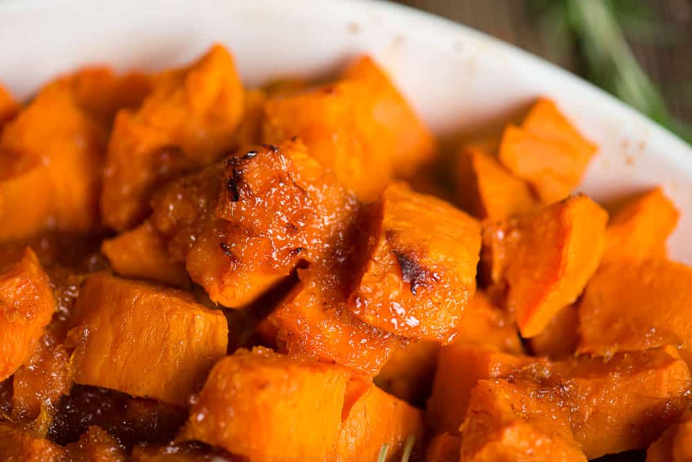 close up photo of homemade Candied Yams