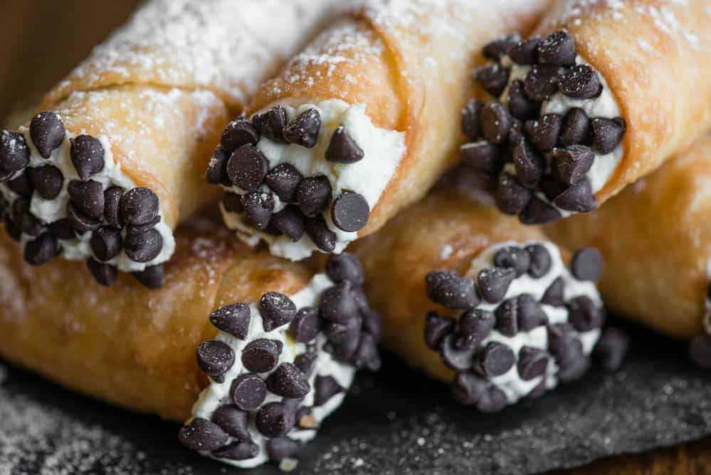 homemade cannoli