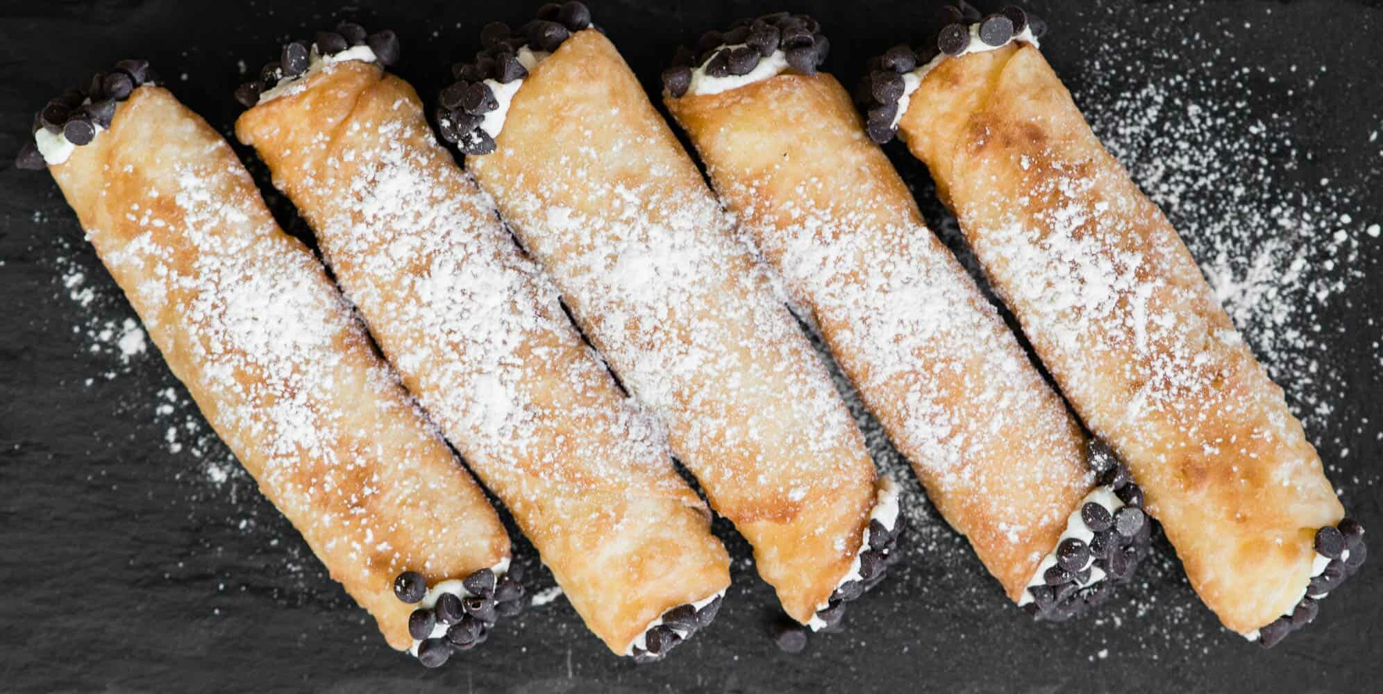 homemade cannolis