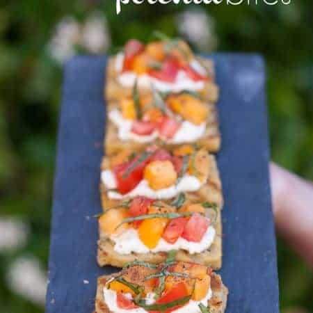 Grilled Caprese Polenta Bites are a tasty and simple appetizer that is not only easy to make, but perfect for your next summer cookout or outdoor adventure.