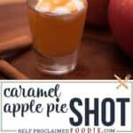 caramel apple pie shot