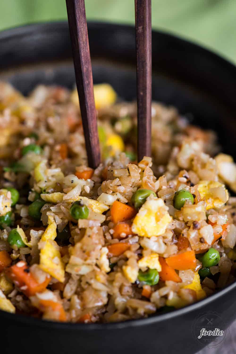 Low carb cauliflower fried rice