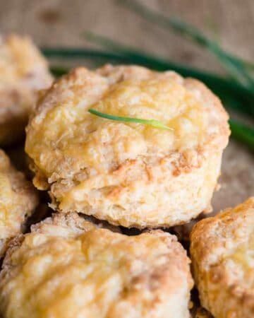 homemade biscuits with cheddar