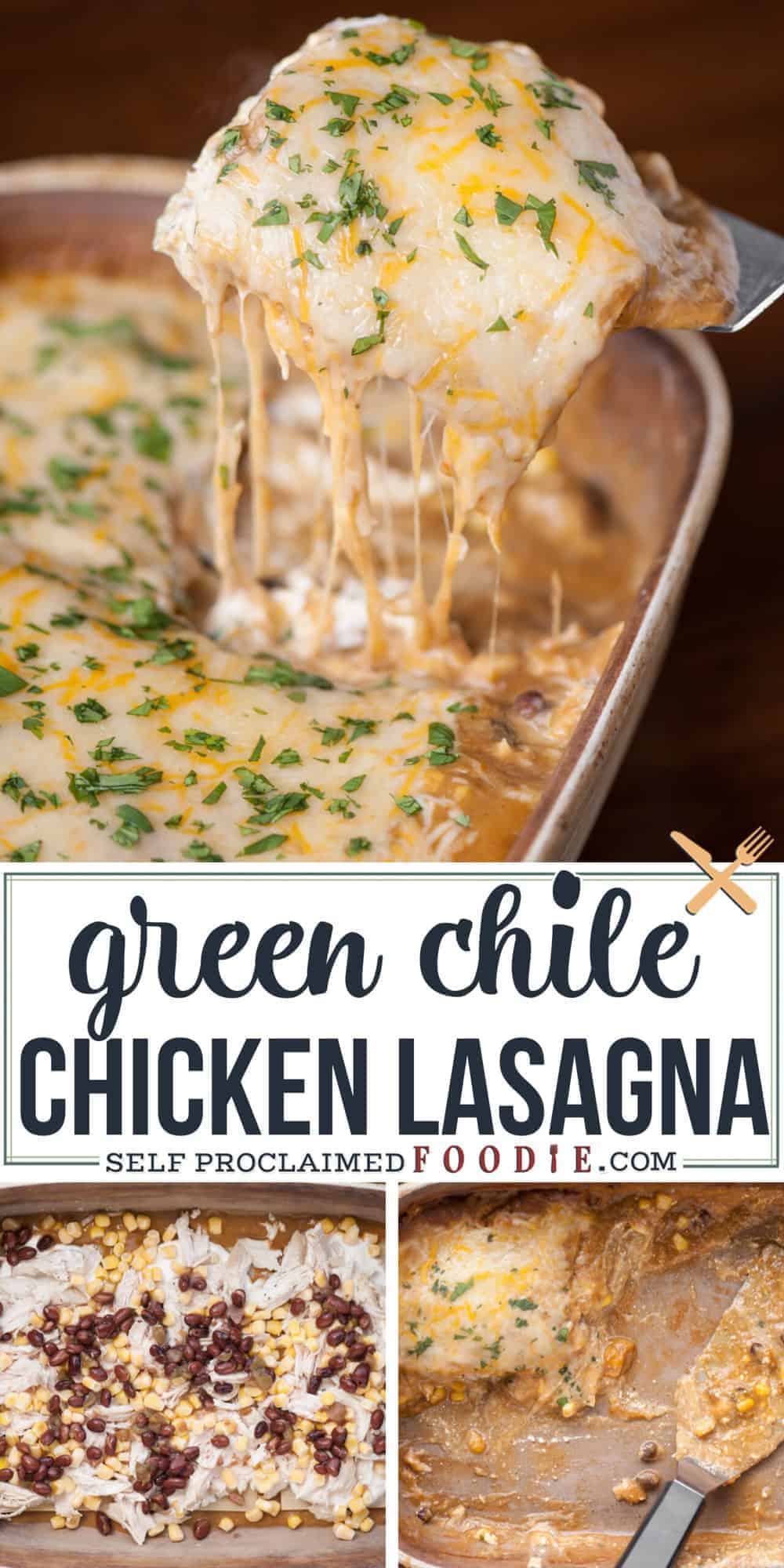 Green Chile Chicken Lasagna Self Proclaimed Foodie
