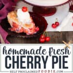 fresh tart Cherry Pie