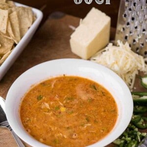 Chicken Tortilla Soup is one of the easiest & most delicious one pot meals you can serve your family for dinner and tastes even better with homemade broth.