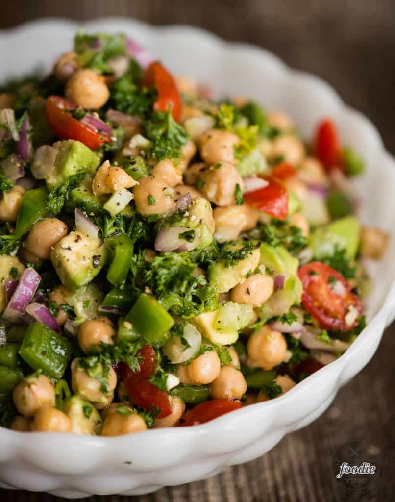 Quick & Easy Chickpea Salad Recipe | Self Proclaimed Foodie