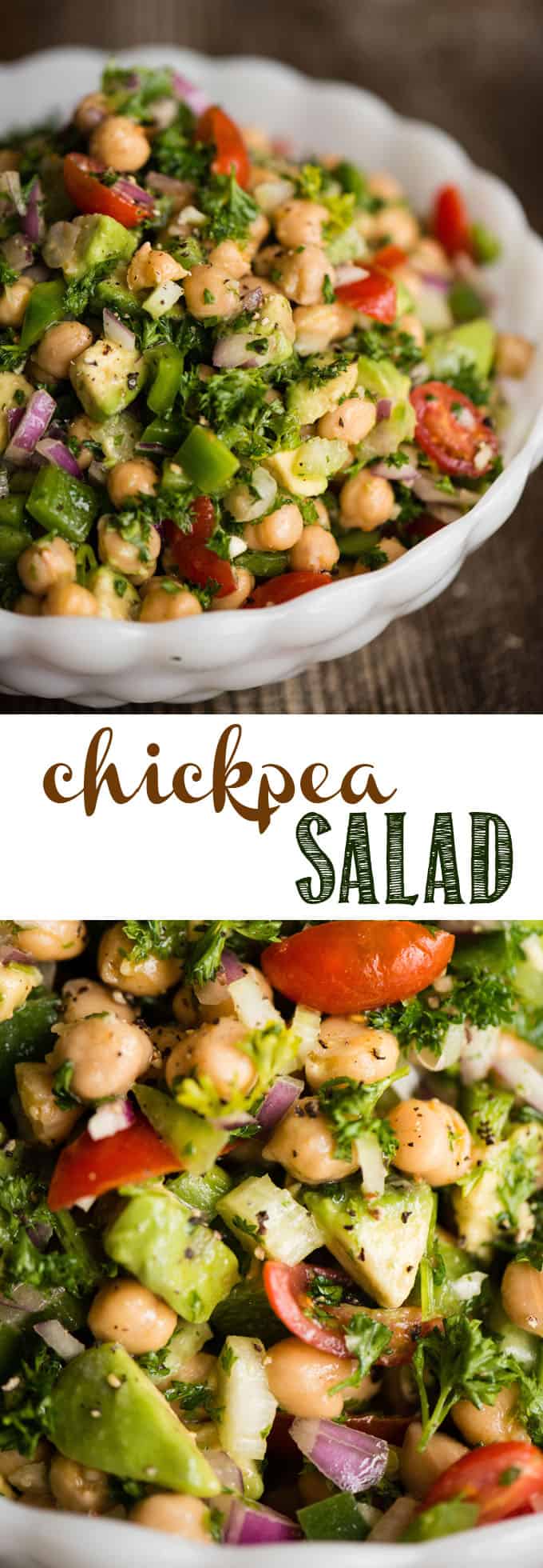 Quick & Easy Chickpea Salad Recipe | Self Proclaimed Foodie