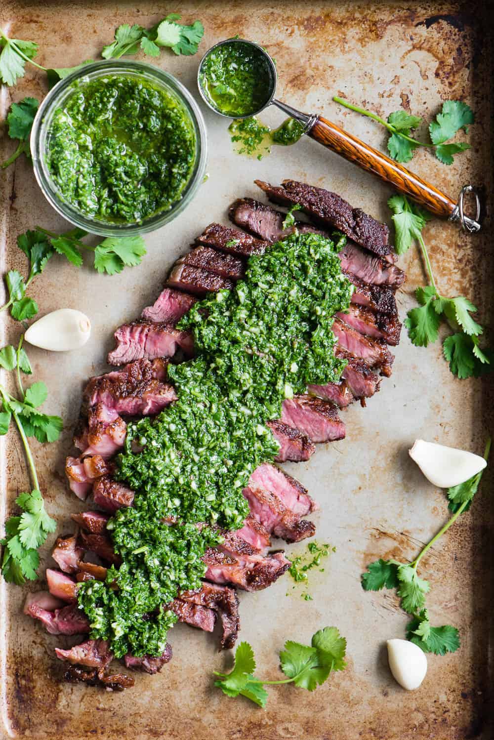 homemade Chimichurri Steak recipe