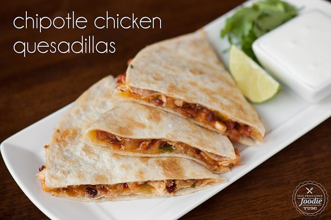 chipotle cheese quesadilla