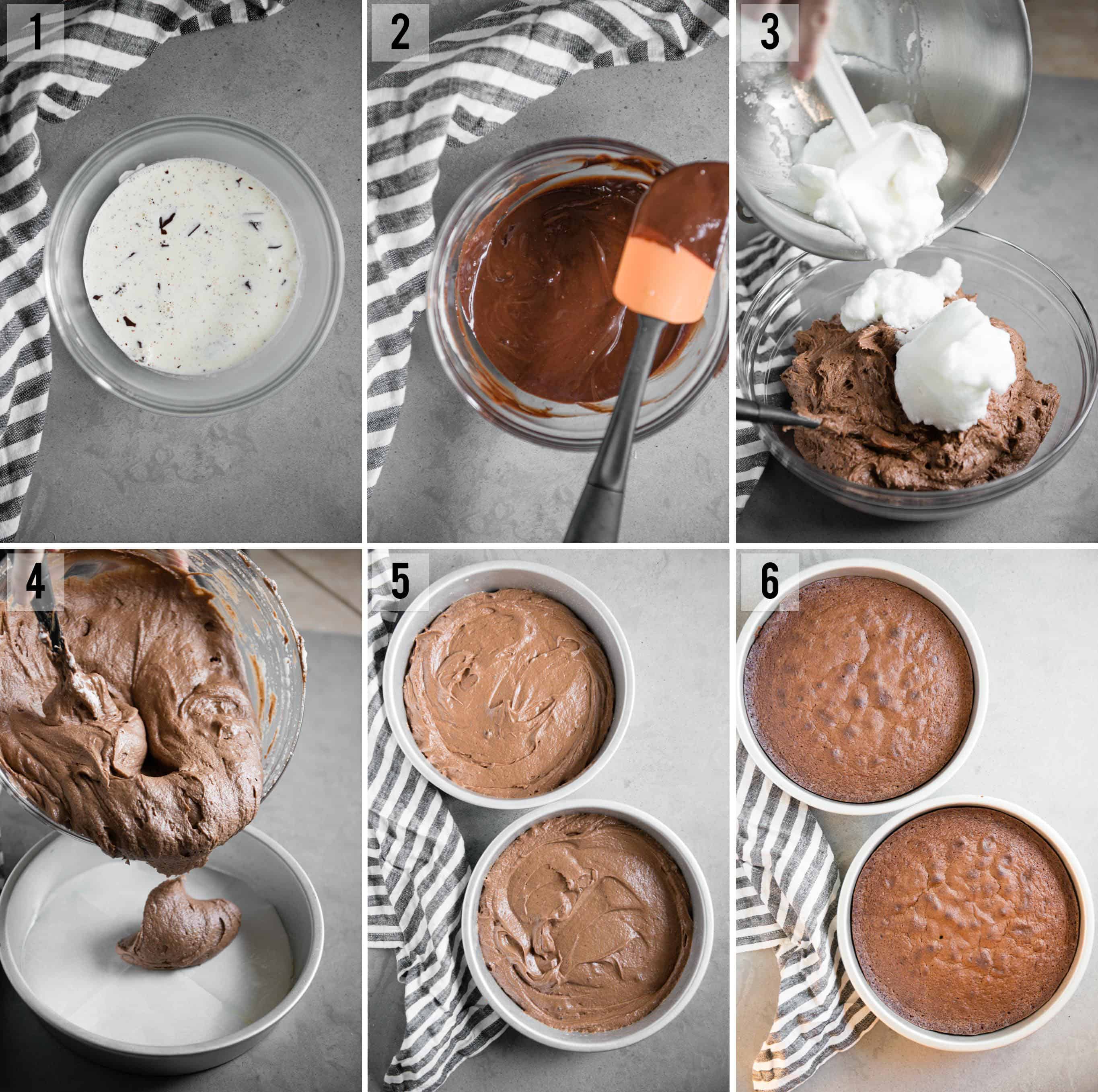 step by step photos of how to make homemade Chocolate Cake