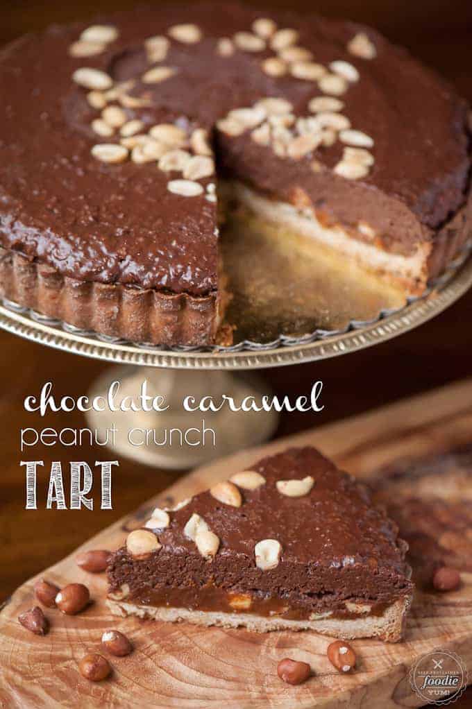 Chocolate Caramel Peanut Crunch Tart | Self Proclaimed Foodie