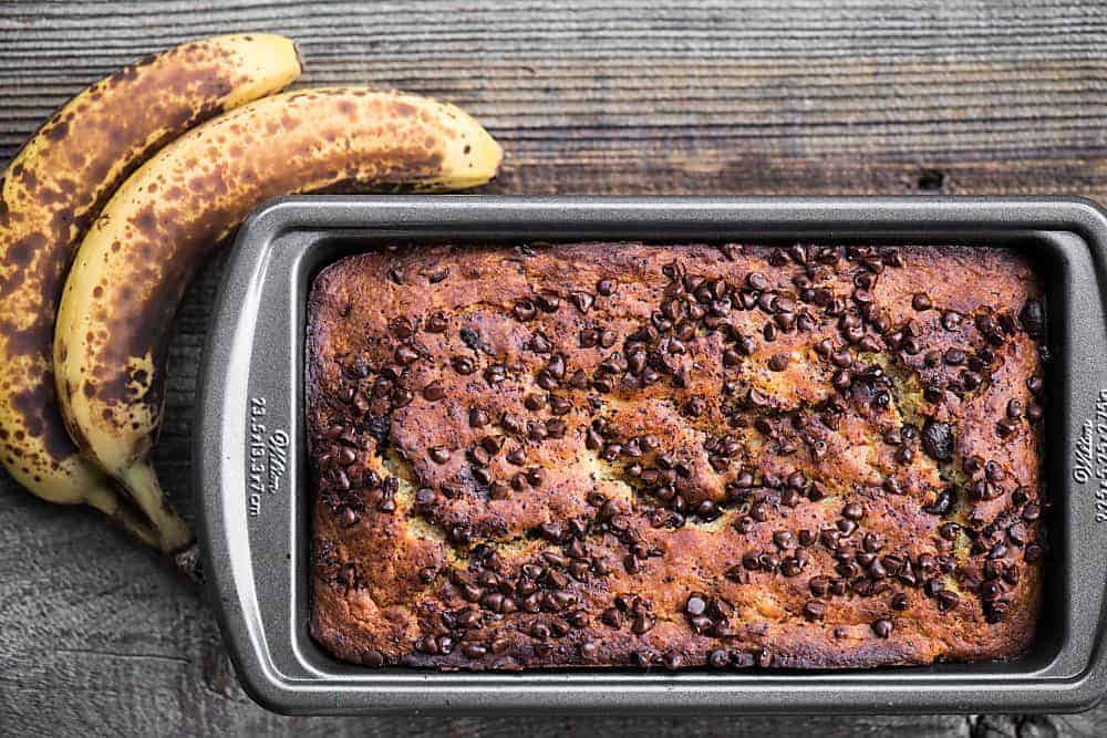 Banana chocolate chip bread