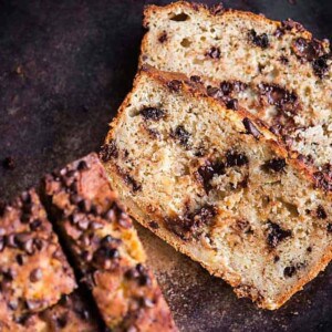 Chocolate Chip Banana Bread is a family favorite recipe and super moist banana bread that combines the flavors of chocolate and ripe banana.