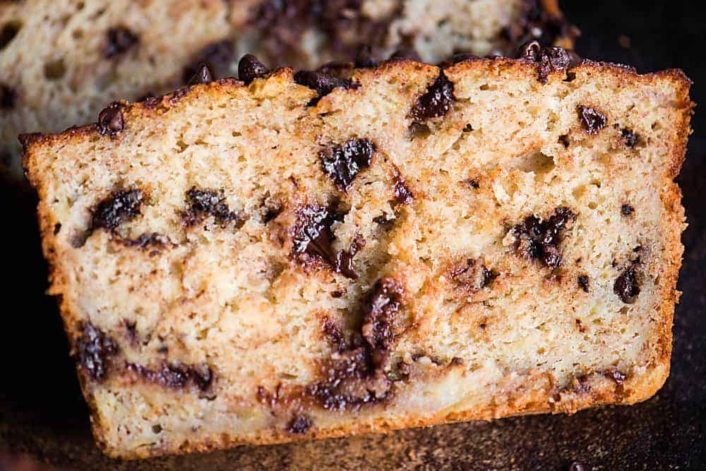 Moist chocolate banana bread