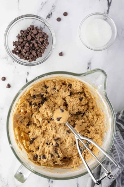 Chocolate Chip Peanut Butter Cookies - Self Proclaimed Foodie