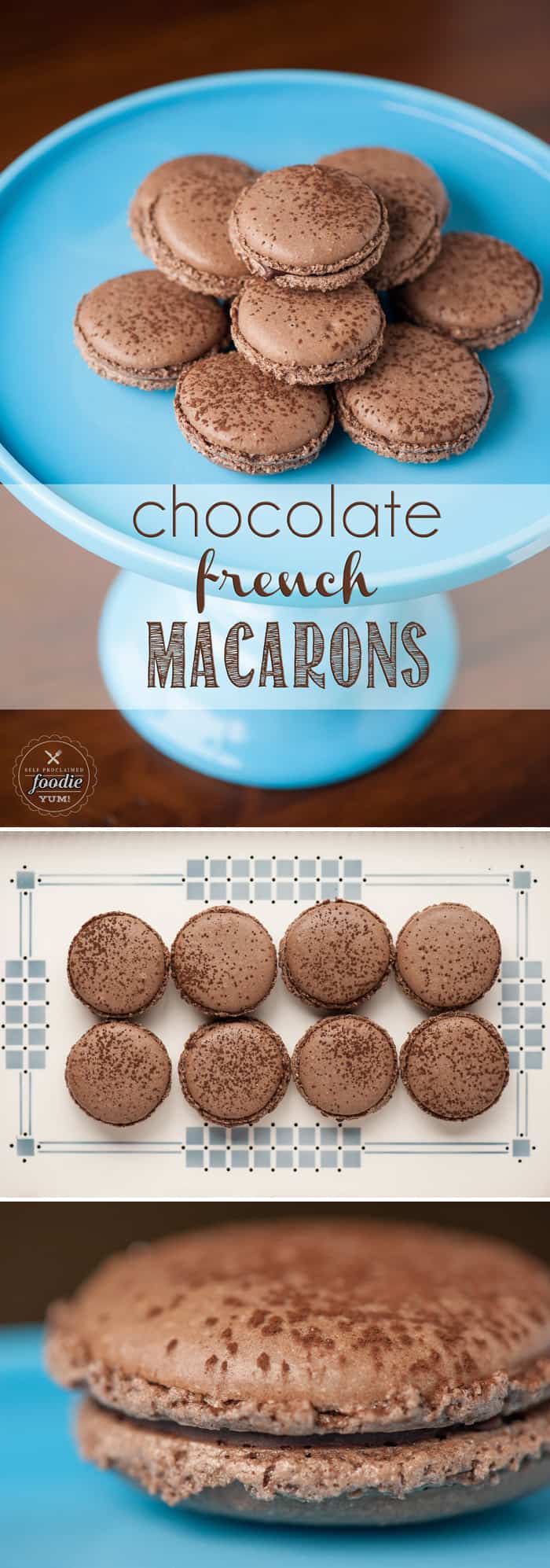 This is the best recipe you\'ll ever find to make the most beautiful, delicious, and perfect Chocolate French Macarons.