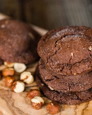 hazelnut cookies with nutella