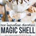 how to make two ingredient Chocolate Magic Shell