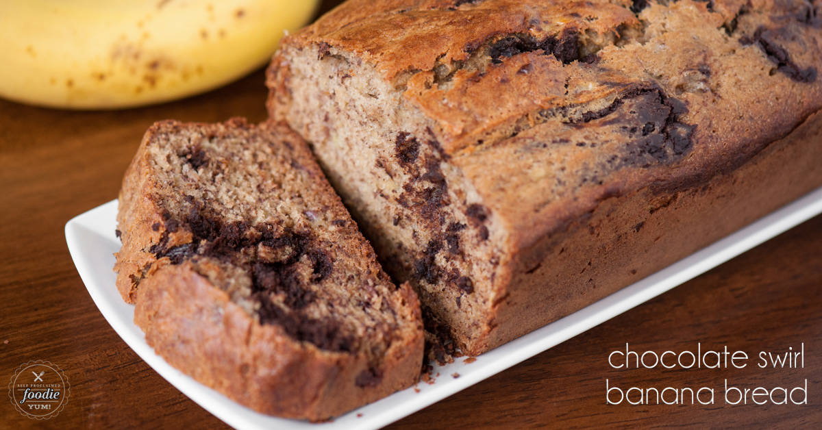 Chocolate Swirl Banana Bread Self Proclaimed Foodie