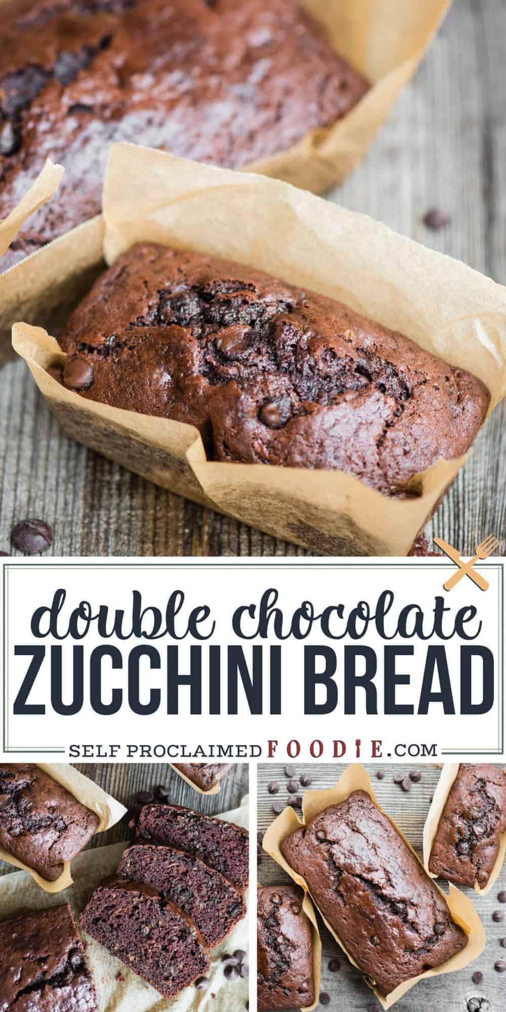 Perfect Chocolate Zucchini Bread - Self Proclaimed Foodie