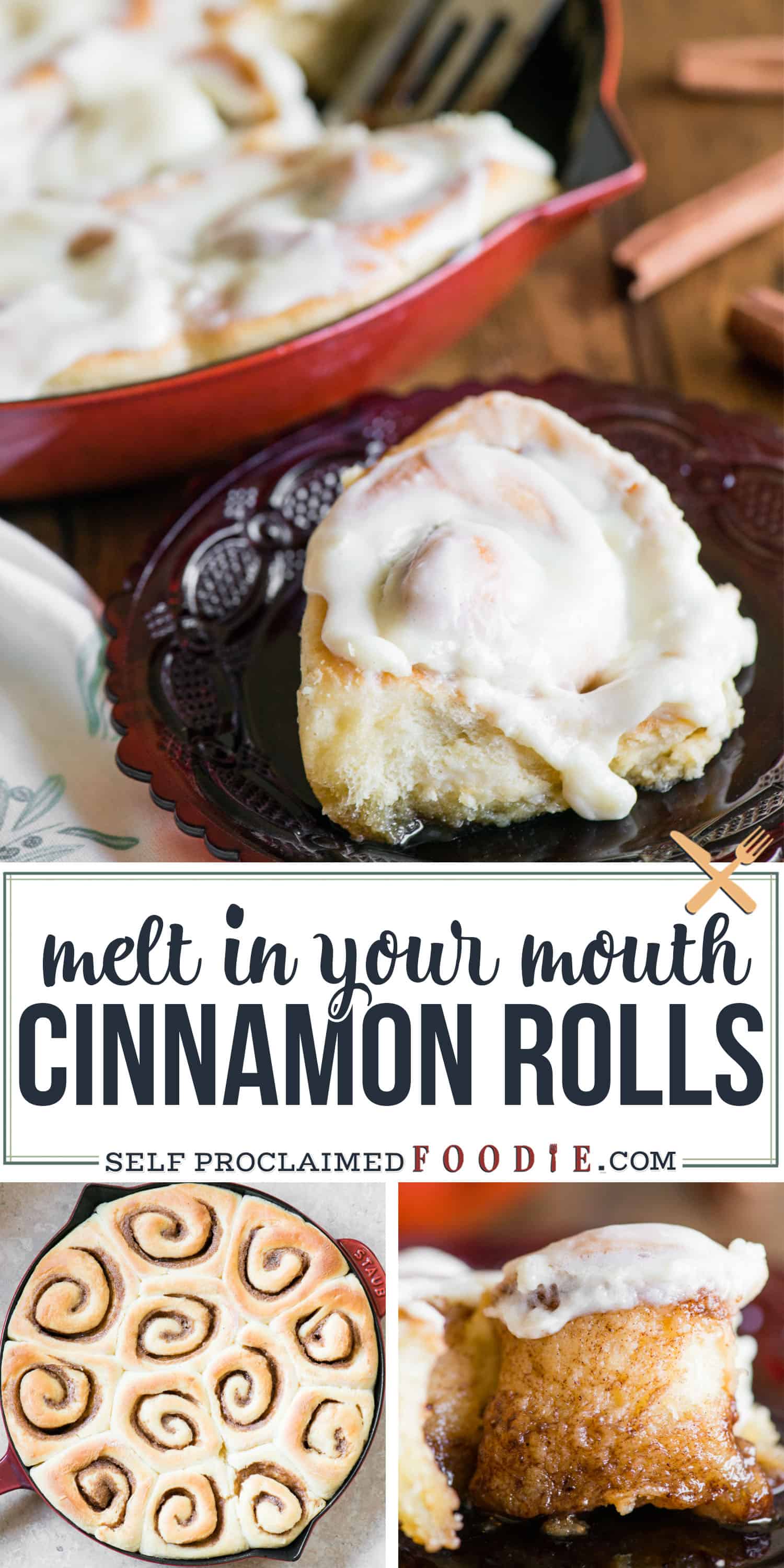 {Melt in Your Mouth} Homemade Cinnamon Rolls - Self Proclaimed Foodie