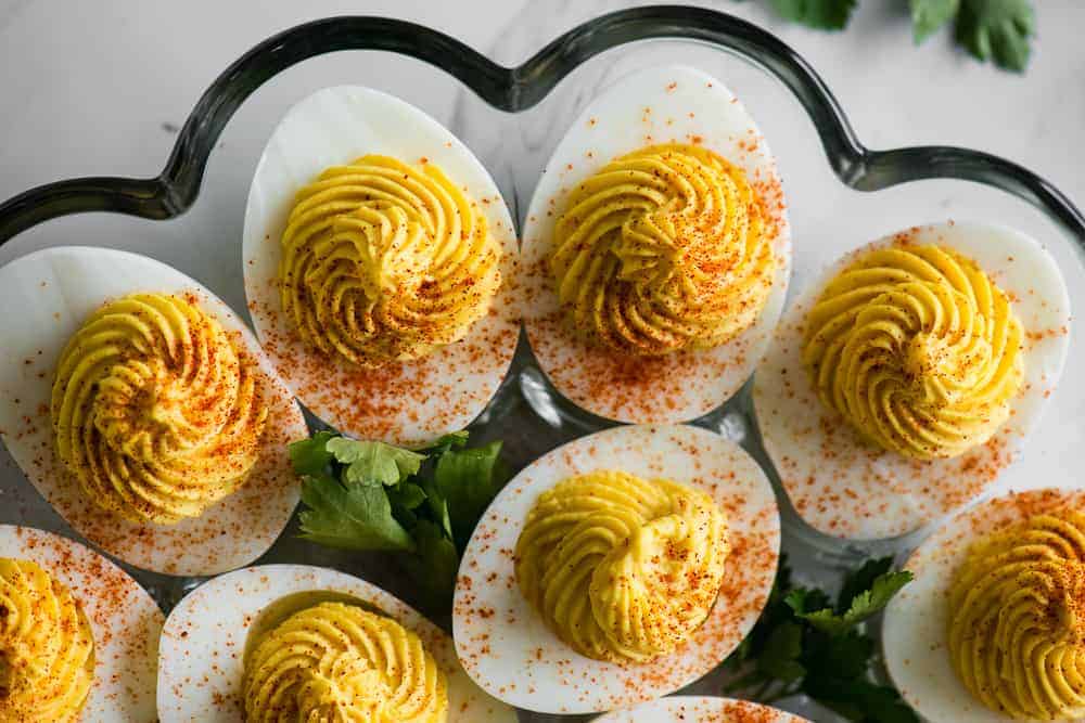 creamy devilled eggs