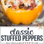 classic stuffed pepper recipe