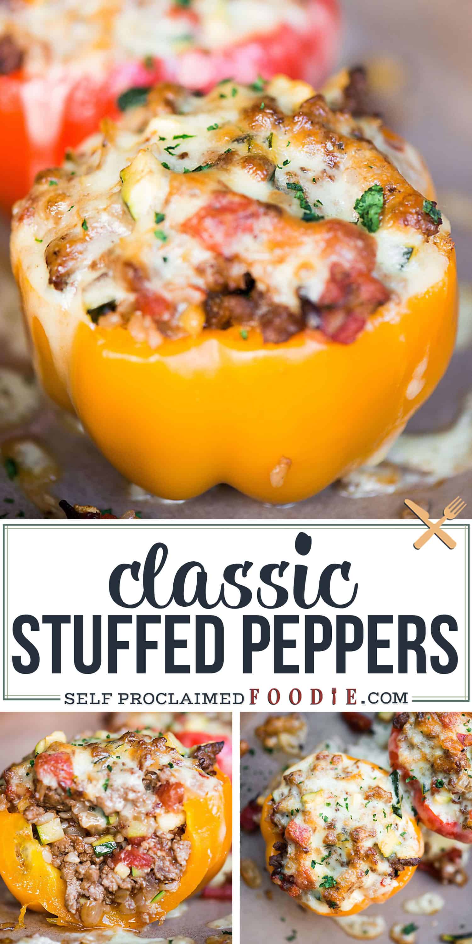 Classic Stuffed Peppers RECIPE + VIDEO | Self Proclaimed Foodie