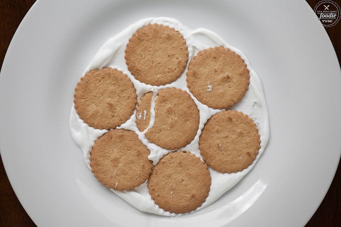 round coconut cookies on cream for icebox cake recipe