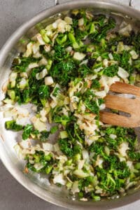 sautéed kale and cabbage