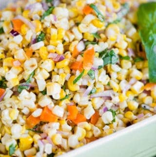 how to make cold Corn Salad with fresh corn