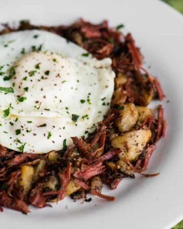 Corned Beef Hash with eggs recipe