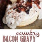 Recipe for Country Bacon Gravy over biscuits