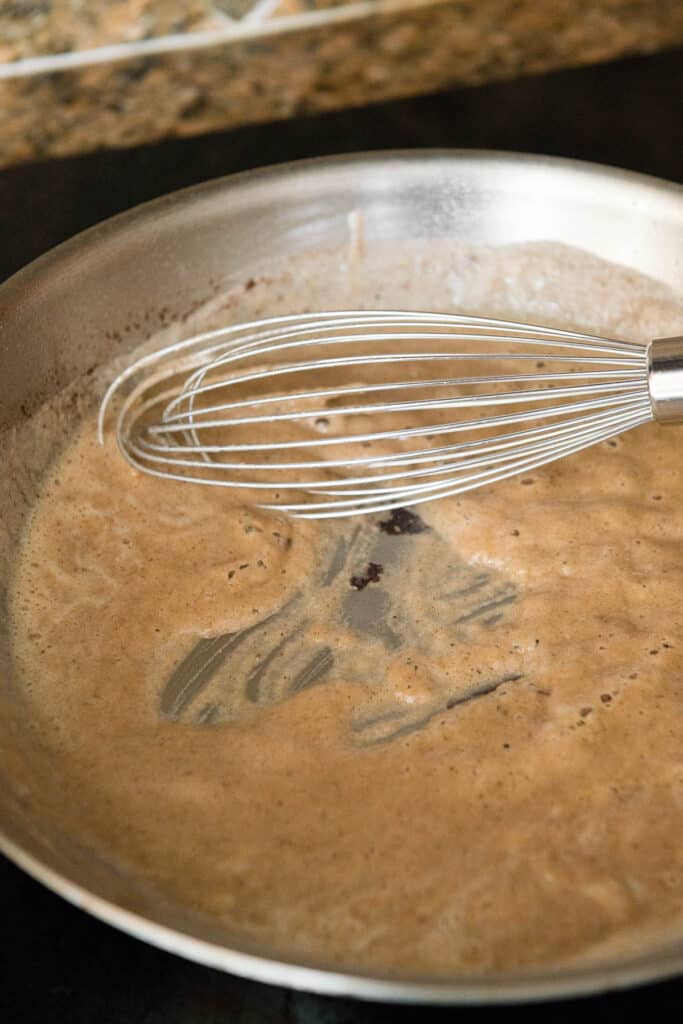roux made from pan drippings